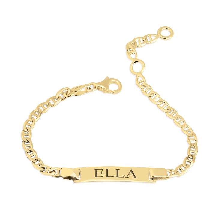 Engraved Bar Bracelet for Kids 