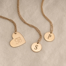 Letter Pendant Necklace - Thumbnail Information