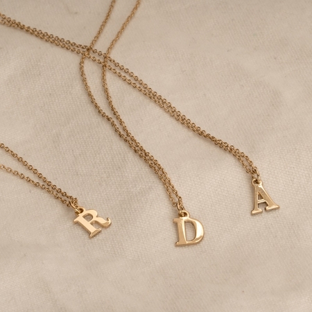 Capital Initial Letter Necklace
