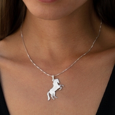 Personalized Horse Necklace - Thumbnail Model