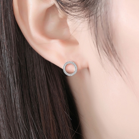 Loop Cubic Zirconia Earrings