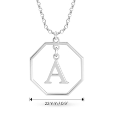 Octagonal Letter Pendant - Thumbnail Information