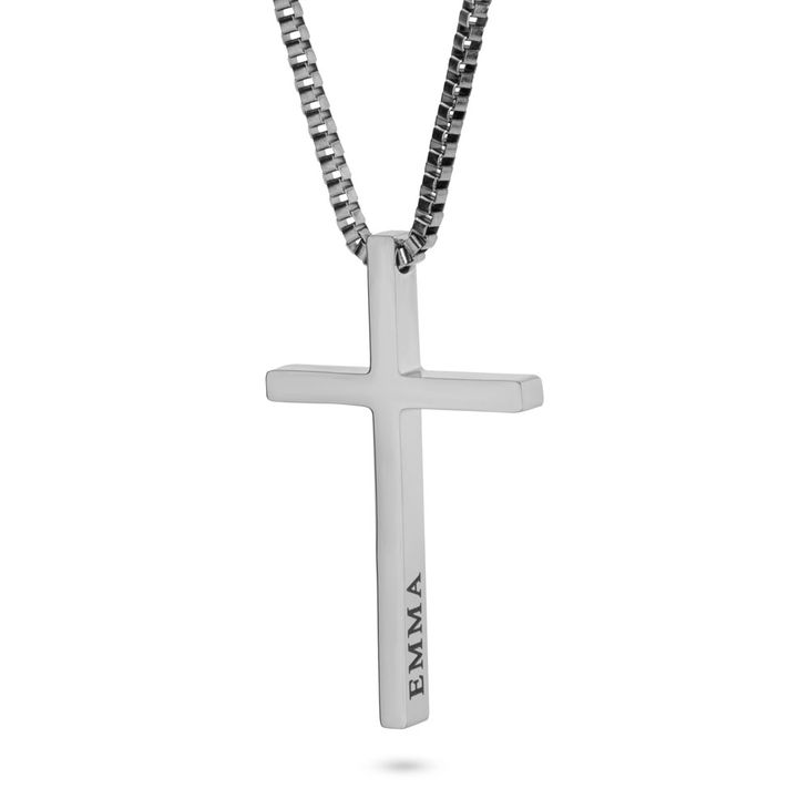 3D Cross Pendant Necklace