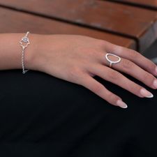 Hamsa Evil Eye Bracelet - Thumbnail Model