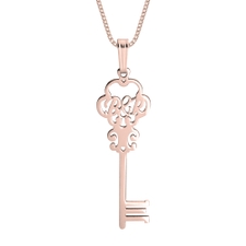 Personalized Key Shape Necklace