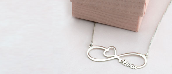 Infinity Necklaces and Jewelry