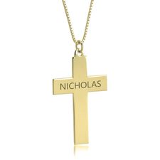 Cross Name Necklace