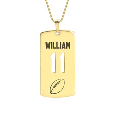 Personalized Dog Tag Sport Necklace