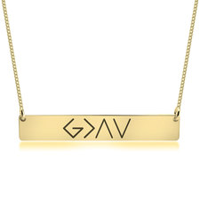 God is Greater Than the Highs and Lows Necklace