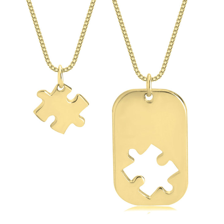 Puzzle Piece Dog Tag