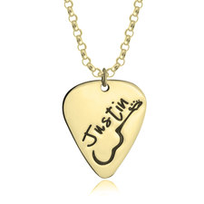 Rock Guitar Pick Necklace for Men