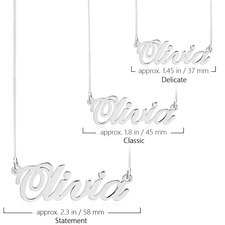 Classic Name Necklace - Thumbnail Information