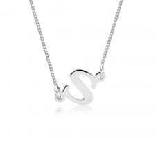 Sideways Initial Necklace