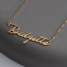 Dainty Name Necklace - Thumbnail Model
