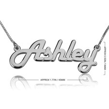 Retro Name Necklace - Thumbnail Information