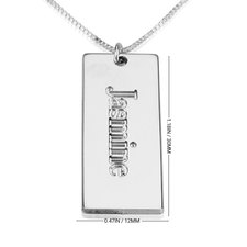 Mini Dog Tag Necklace - Thumbnail Information