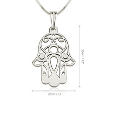 Hamsa Necklace - Hamsa Hand Necklace - Thumbnail Information