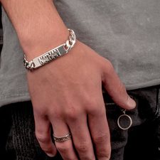 Engraved Men's ID Bracelet - Thumbnail 2