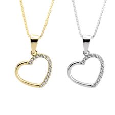 Zirconia Heart Necklace