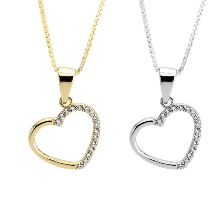 Zirconia Heart Necklace