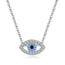 Eye Necklace With Cubic Zirconia