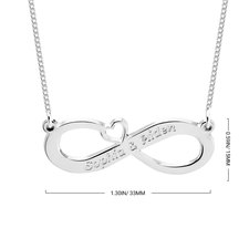 Two Name Infinity Necklace - Thumbnail Information