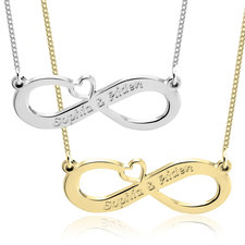 Two Name Infinity Necklace