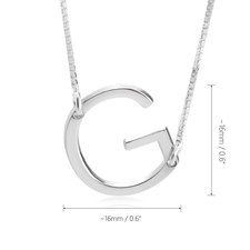 Custom Letter Necklace - Thumbnail Information