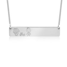 Family Bar Necklace - Thumbnail 2