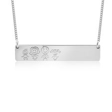 Family Bar Necklace - Thumbnail 3