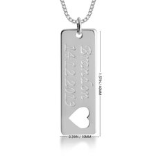 Nameplate Bar Necklace - Thumbnail Information