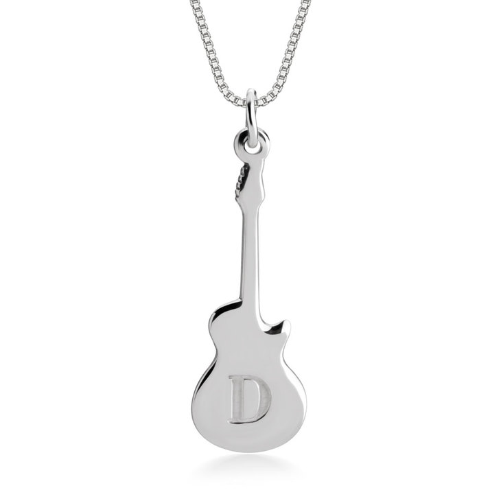 Personalized Guitar Necklace