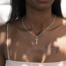 Cross Name Necklace - Thumbnail Model