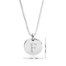 Letter Pendant Necklace - Thumbnail Information