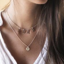 Letter Pendant Necklace - Thumbnail Model