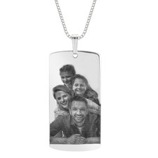 Customized Dog Tag Necklace With Picture