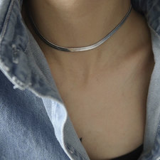 Herringbone Chain Choker - Thumbnail Model