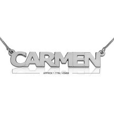 Capital Letters Name Necklace - Thumbnail Information