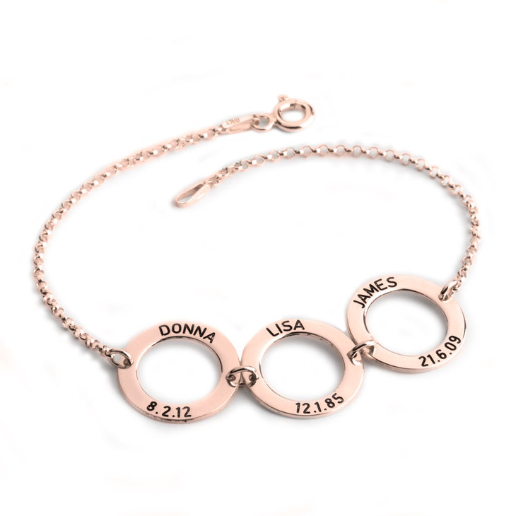 Personalized Disc Bracelet for Mom