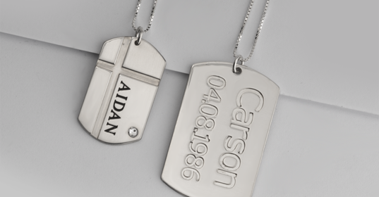 Dog Tag Necklaces - Banner