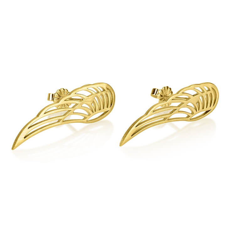 Angel Wing Stud Earrings