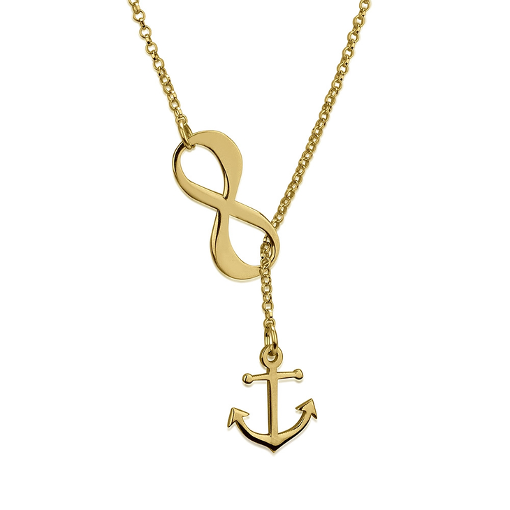 Infinity Anchor Necklace