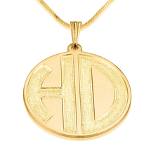 Sparkling 2 Letters Monogram Necklace