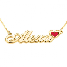 Name Necklace with Colored Symbols