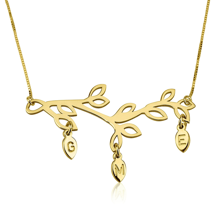 Mother`s Tree Branch Necklace