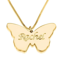 Butterfly Name Pendant