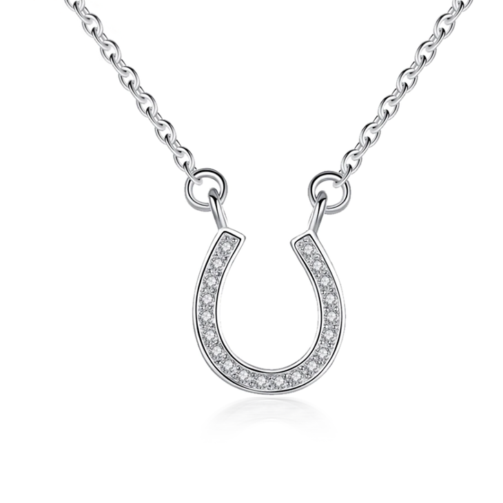 Sterling Silver Horseshoe Necklace