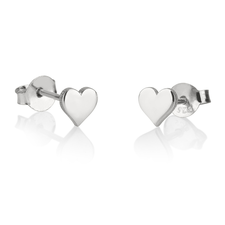 Heart Stud Earrings - Thumbnail 2