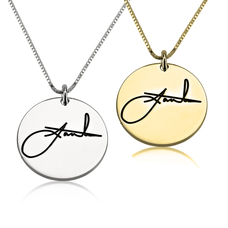 Circle Signature Necklace