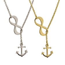 Infinity Anchor Necklace